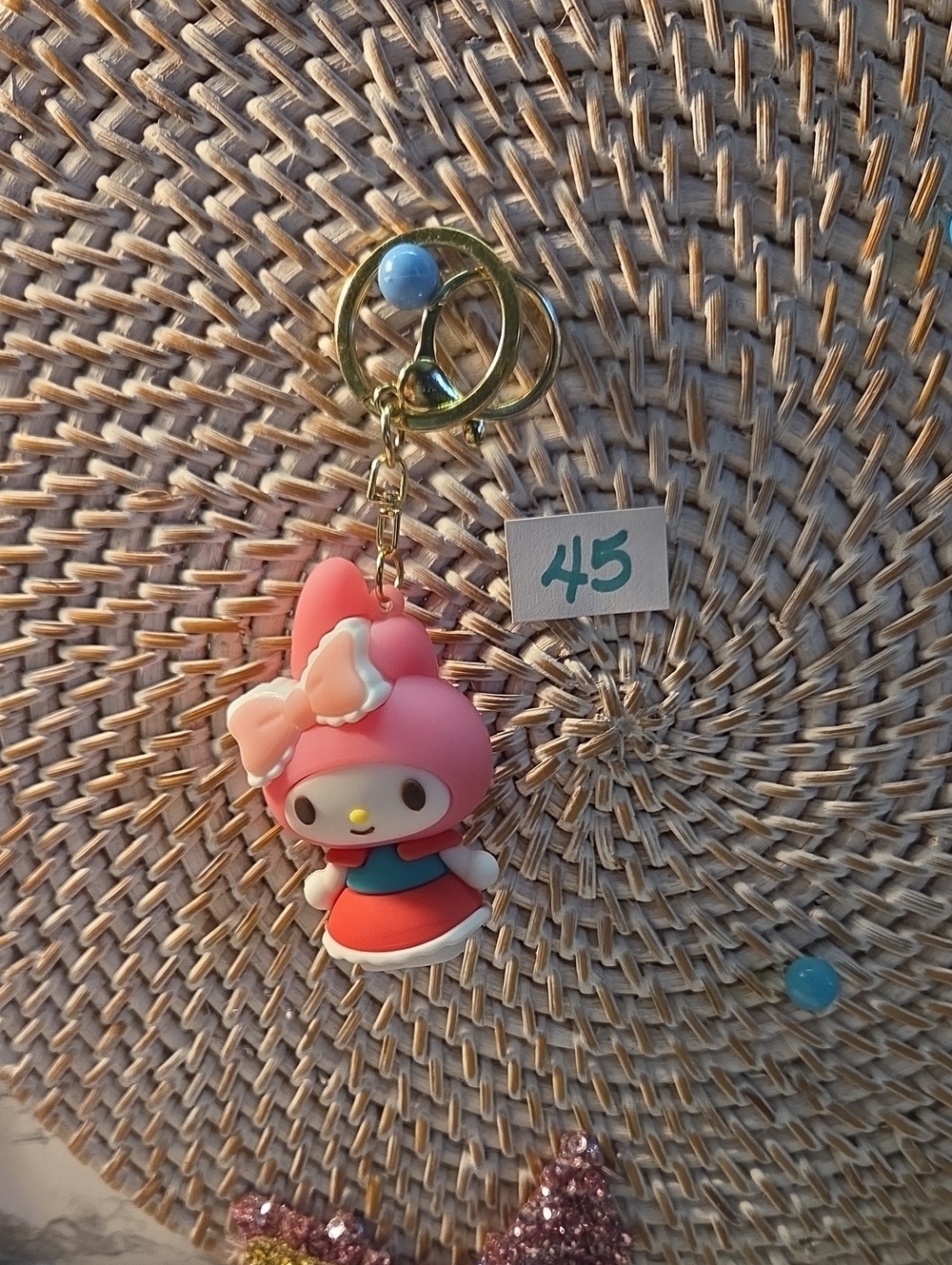 5 For 25 Or 8 Each Sanrio My Melody Keychain Charm with Gold Hardware